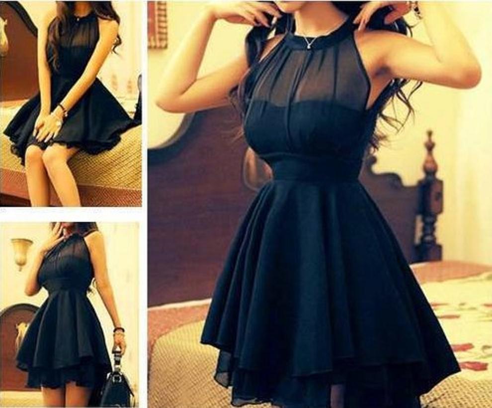 one piece dress black colour